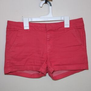Harper Mid-Rise Pink Chino Shorts with Stretch 2.5" Inseam Women's Size 30